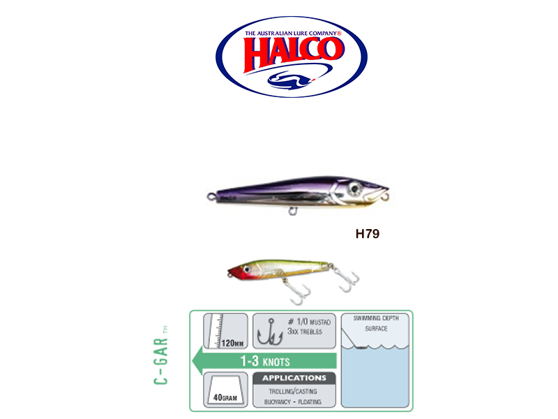 Halco Skip Stick 185 (Length: 185mm, Weight: 70gr, Color: Dorado