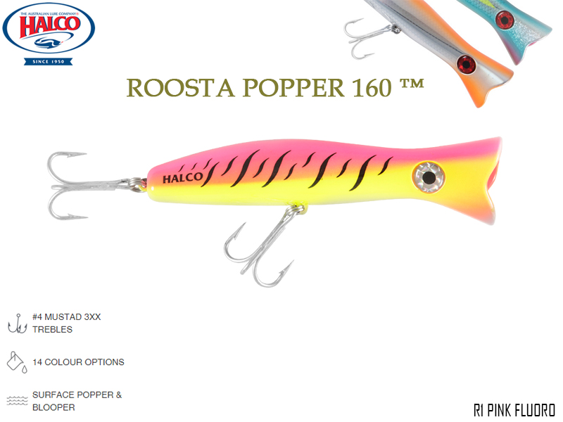Halco Roosta Popper 160 (Length: 160mm, Weight: 75gr, Color: R1