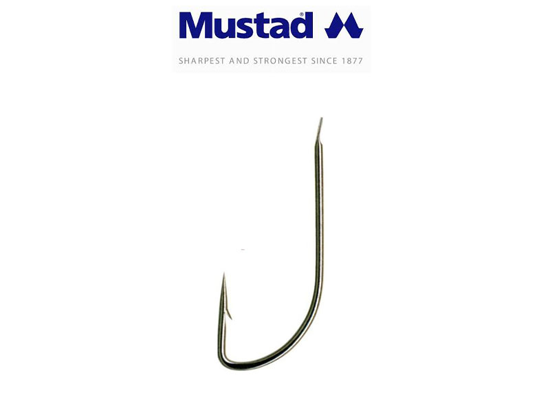 Mustad 90339NPBLN Long Point Hooks (Size: 12, Pack: 10