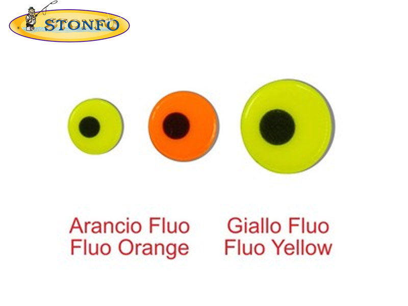 Stonfo Fluo Lure Eyes (Diameter: 5mm, Pack: 24) [STON538:11311