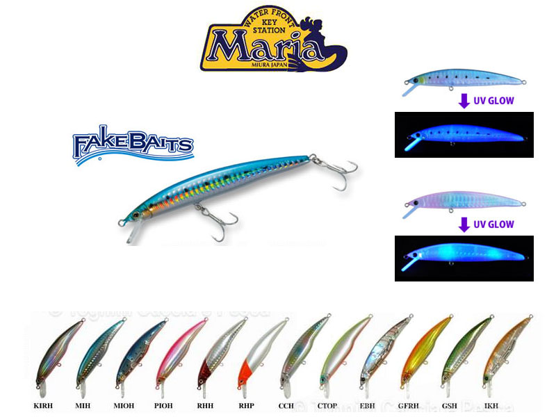 Maria Fake Baits (Floating, Length: 70mm, Weight: 3.8g, Depth: 0-60cm,  Colour: RHH) [YAMA449-983] - €15.41 : 24Tackle, Fishing Tackle Online Store