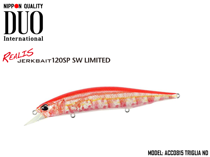 DUO Realis Jerkbait 120SP SW Limited (Length: 120mm, Weight: 18.2gr, Color:  ACC0815 Triglia ND) [DUOREALACC0815] - €22.02 : 24Tackle, Fishing Tackle  Online Store