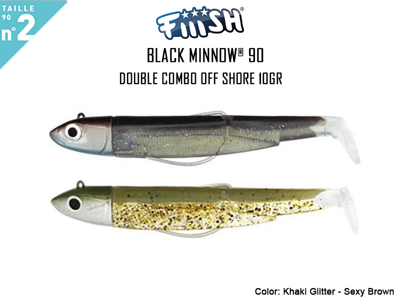 FIIISH Black Minnow 90 - Double Combo Off Shore (Weight: 10gr, Color: Khaki  Glitter - Sexy Brown) [FIIISHBM774] - €15.77 : 24Tackle, Fishing Tackle  Online Store