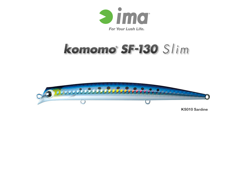 IMA Komomo 130 Slim (Length:130mm, Weight:12gr, Color: KS010 Sardine)