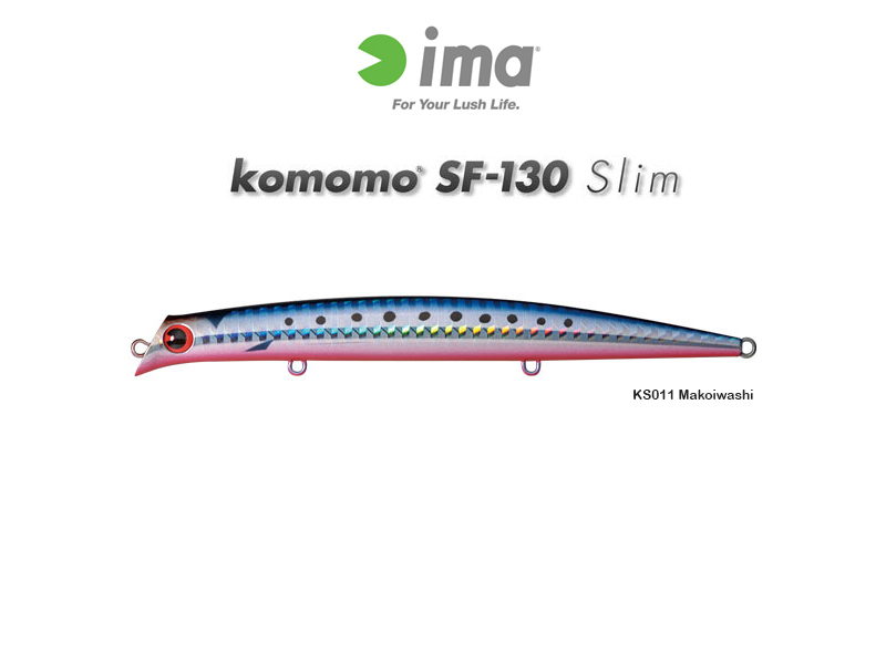 IMA Komomo 130 Slim (Length:130mm, Weight:12gr, Color: KS011 Makoiwashi)