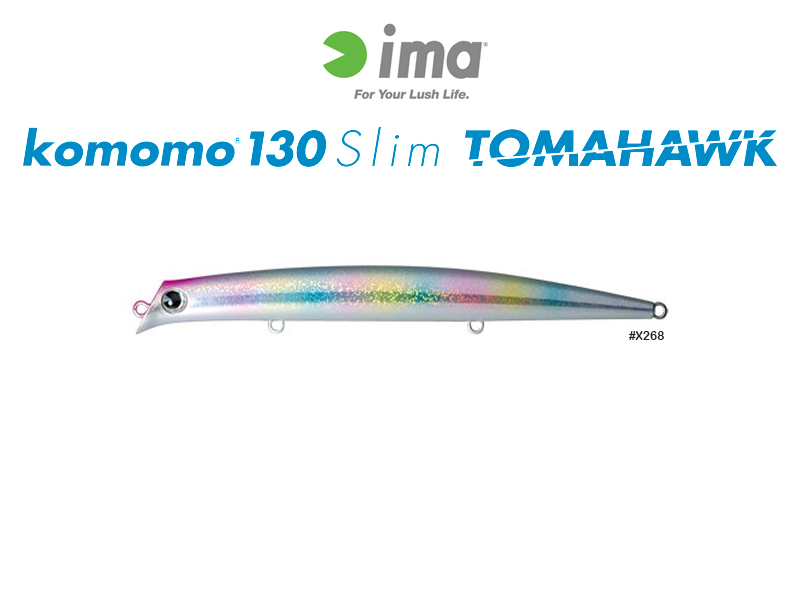 IMA Komomo 130 Slim Tomahawk (Length:130mm, Weight:13.5gr, Color:X268)