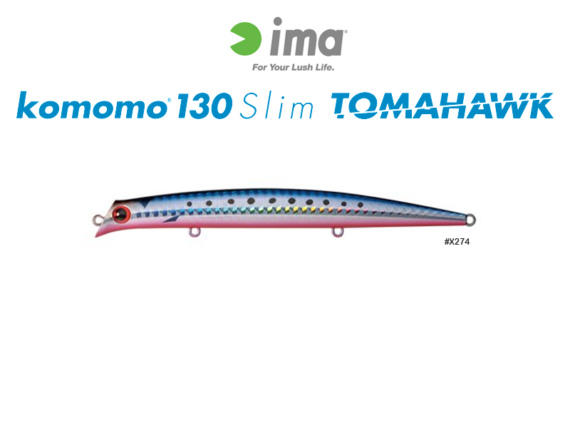 IMA Komomo 130 Slim Tomahawk (Length:130mm, Weight:13.5gr, Color:X274)