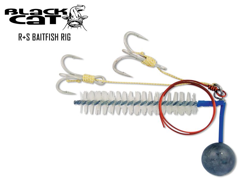 Black Cat R+S Baitfish Rig (Weight: 150gr, Hook Size: 1/0+2/0)