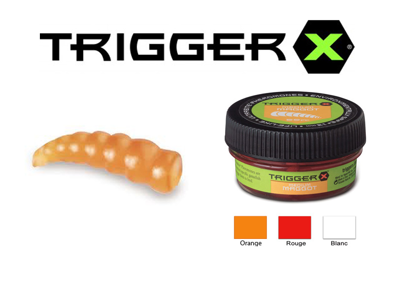 Trigger X Creature Baits Maggots Medium (13mm, 55 pcs, Colour: Orange)  [TRIGTXCMAME13FRO] - €4.17 : 24Tackle, Fishing Tackle Online Store
