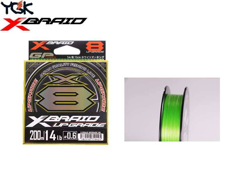 YGK X007 X-Braid Upgrade X8 (Length: 200mt, P.E: 0.6. B.S: 14lb) [YGKX007/ 0.6] - €58.25 : 24Tackle, Fishing Tackle Online Store