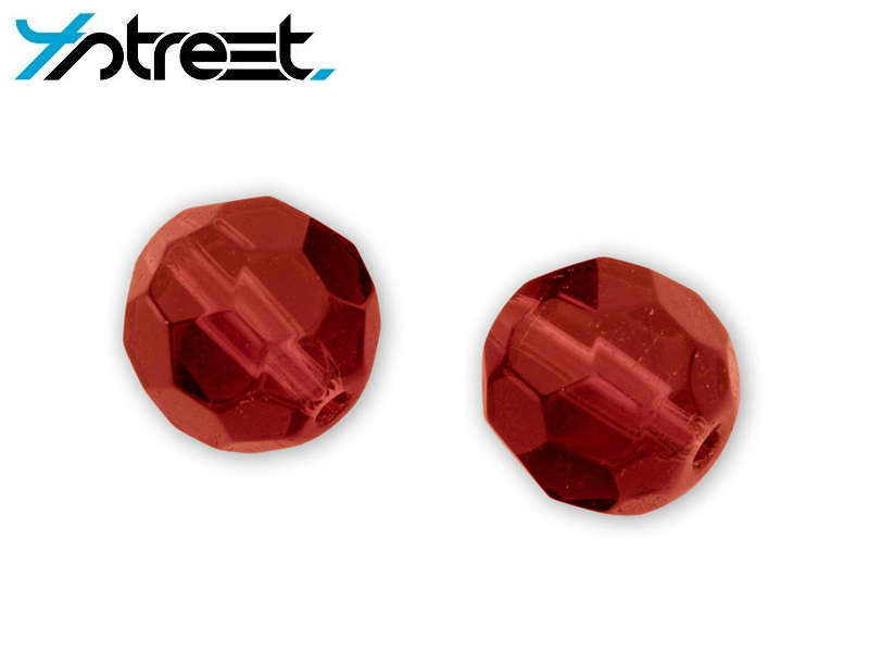 Quantum 4Street Glass Bead ( Color: Red, Size: 6mm, Pack: 15pcs)