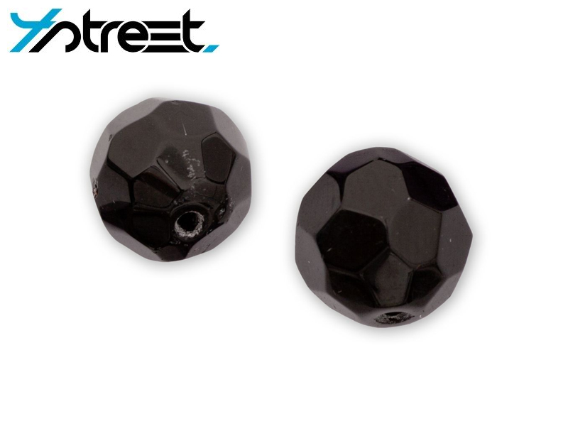 Quantum 4Street Glass Bead ( Color: Black, Size: 6mm, Pack: 15pcs)