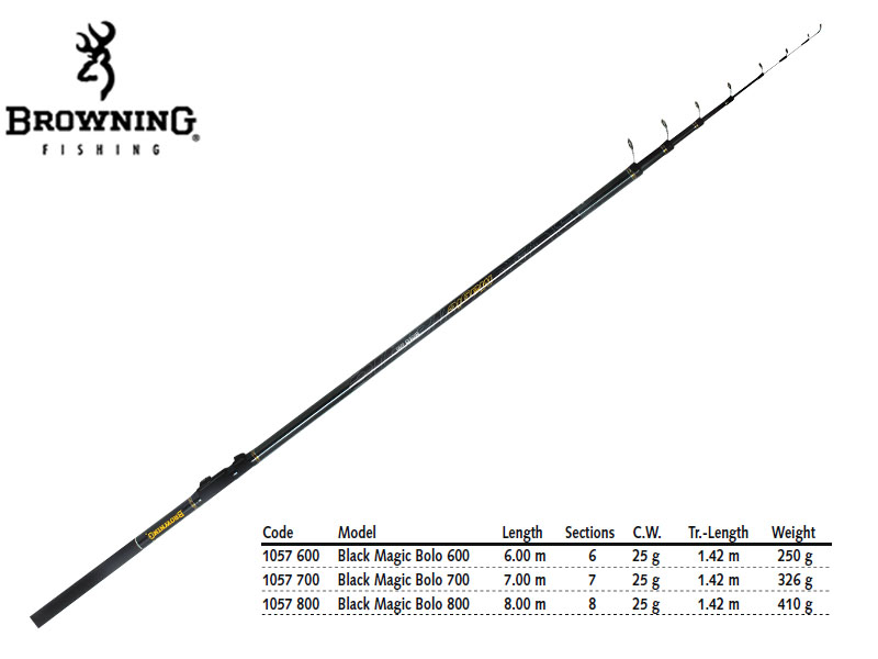 Browning Black Magic® Bolo (Length: 600mt, CW: 25g, Weight: 220gr)
