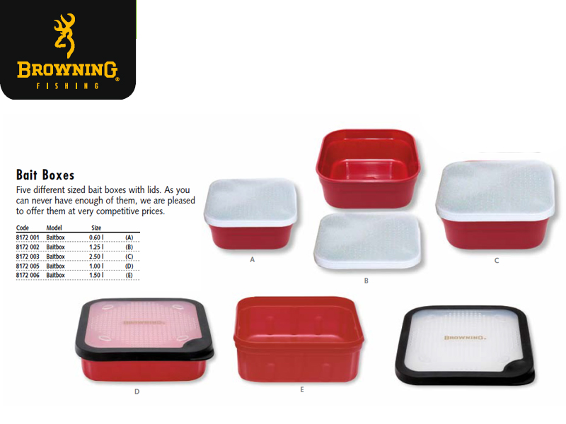Browning Bait Box (Model: D, Size: 1.00 liters)