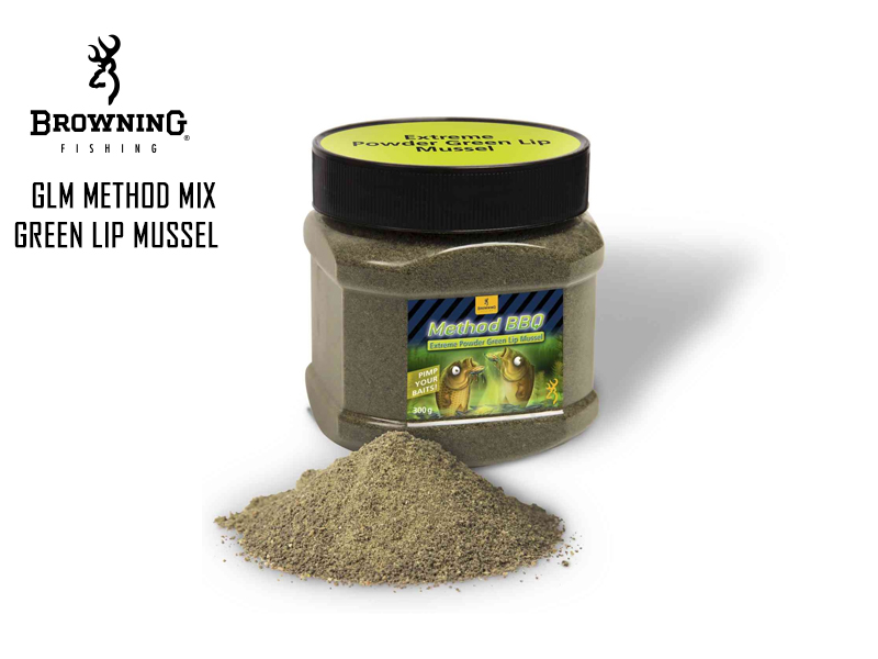 Browning GLM Method Mix Green Lip Mussel (Colour: Green, Flavour: Mussel, Weight: 300gr)
