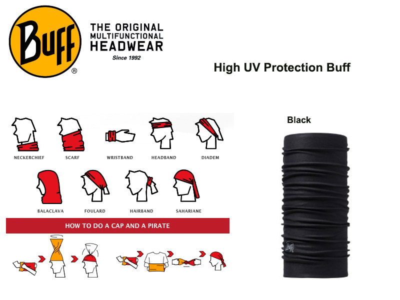BUFF High UV Protection Buff (Color: Black)