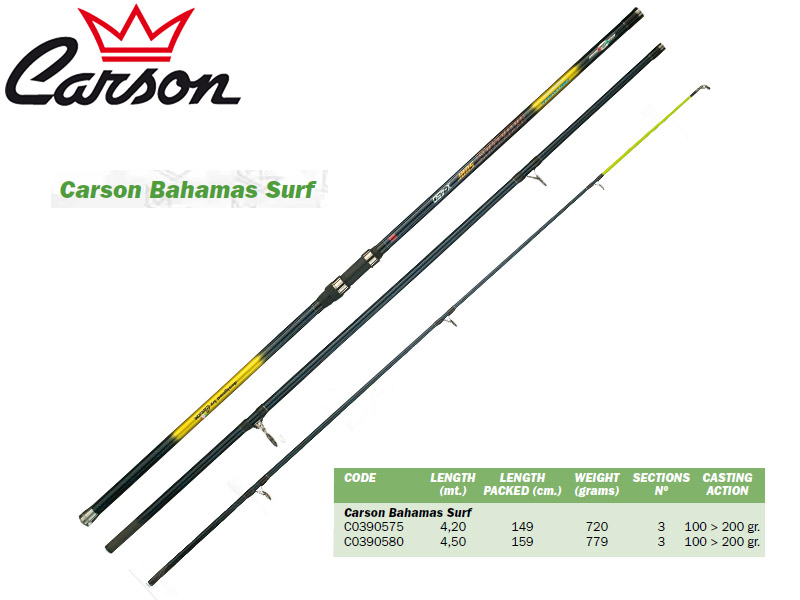 Carson Bahamas Surf (4.20m, Action: 100-200gr)