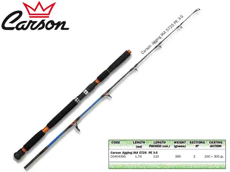 Carson Jigging IKA 572S PE 3-5 (Length: 1.70m, CW: 100-300gr)