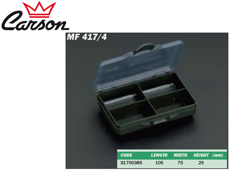 Carson 417/4 Tackle Box (L x W x H: 105 x 75 x 25 mm)
