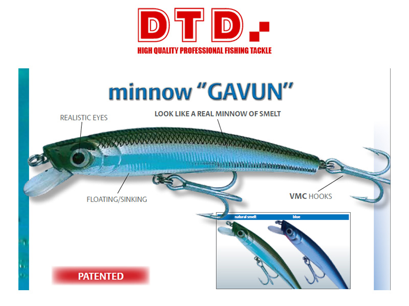 DTD Minnow Gavun (50mm, Floating, Colour: Blue)