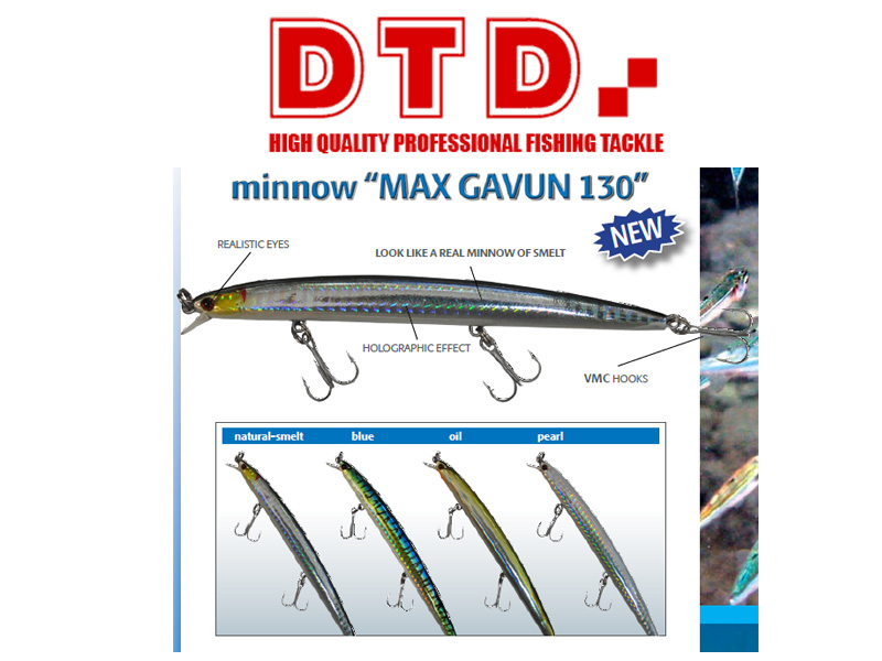 DTD Minnow Max Gavun (130mm, Colour: Blue)