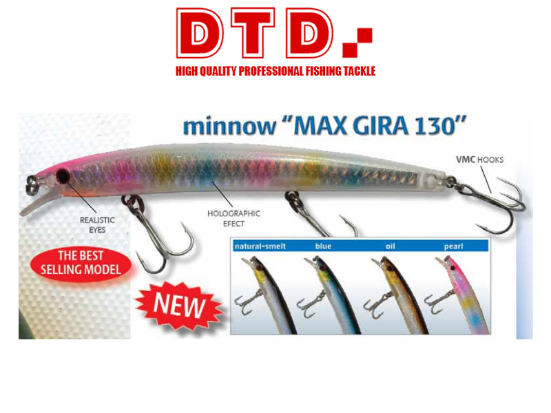 DTD Minnow Max Gira (130mm, Colour: Blue)