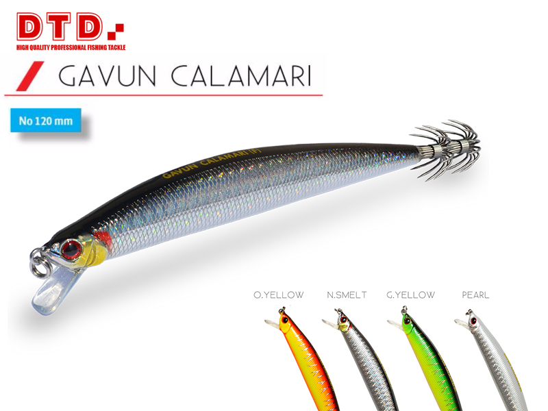 DTD Trolling Squid Jig Gavun Calamari (Size:120mm, Colour: Natural Smelt)