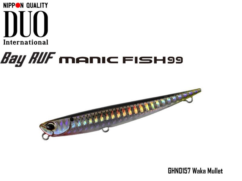 Duo Bay Ruf Manic Fish 99 (Size: 9.9cm, Model: GHN0157 Waka Mullet)