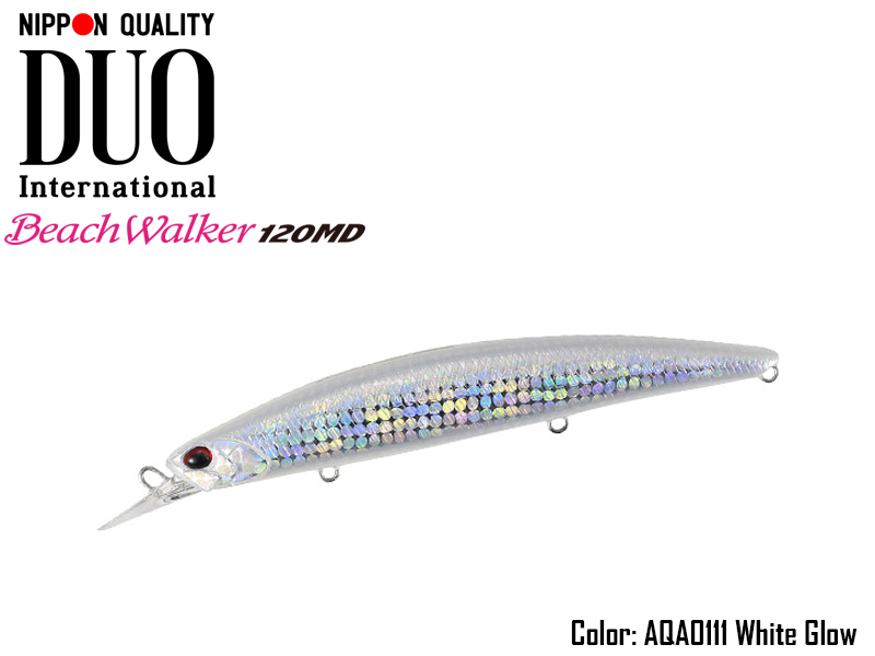 Duo Beach Walker 120 MD (Length: 120mm, Weight: 20g, Model: AQA0111 White Glow)