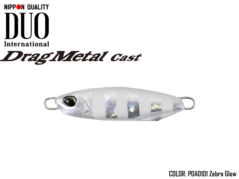 Duo Drag Metal Cast (Length: 49mm, Weight: 20gr, Color: PDA0101 Zebra Glow)
