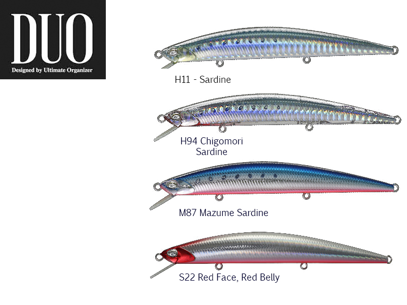DUO MOAB 120F Lures (Length: 120mm, Weight: 13g, Model: H11 Sardine)