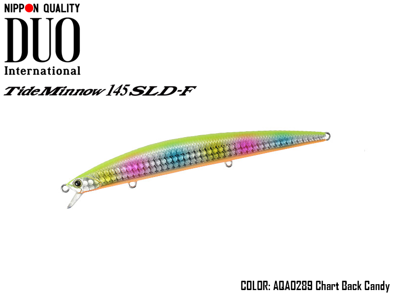Duo Tide Minnow 145 SLD-F (Length: 145mm, Weight: 20.5gr, Color: AQA0289 Chart Back Candy)