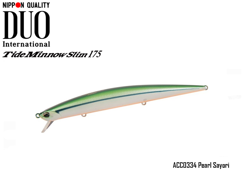 DUO Tide-Minnow Slim 175 Lures (Length: 175mm, Weight: 27g, Color: ACC0334 Pearl Sayori)