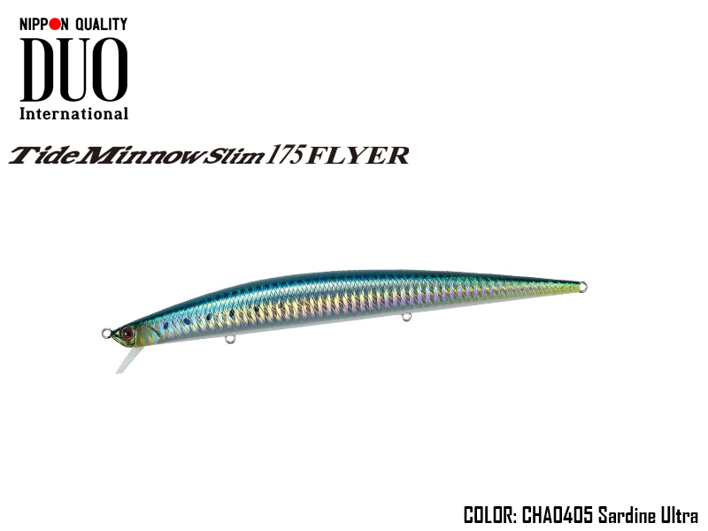 DUO Tide-Minnow Slim 175 Flyer (Length: 175mm, Weight: 29g, Color: CHA0405 Sardine Ultra)