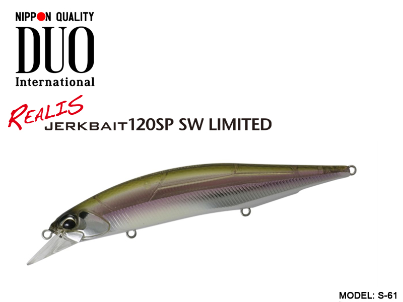 DUO Realis Jerkbait 120SP SW Limited (Length: 120mm, Weight: 18.2gr, Color: S-61 )