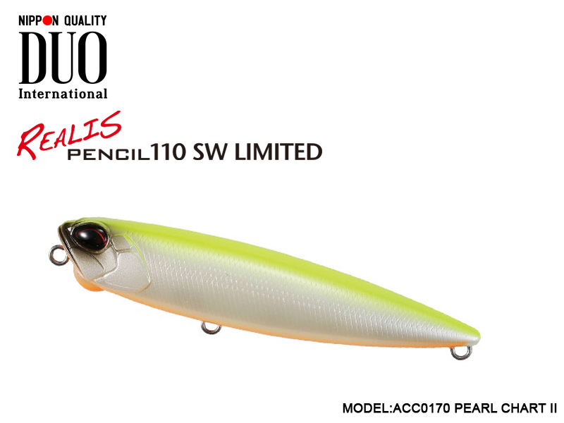 Duo Realis Pencil 110 SW Limited (Length: 110mm, Weight: 20.5gr, Color: ACC0170 Pearl Chart II)