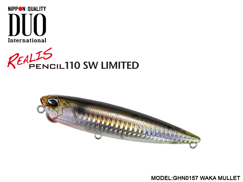 Duo Realis Pencil 110 SW Limited (Length: 110mm, Weight: 20.5gr, Color: GHN0157 Waka Mullet)