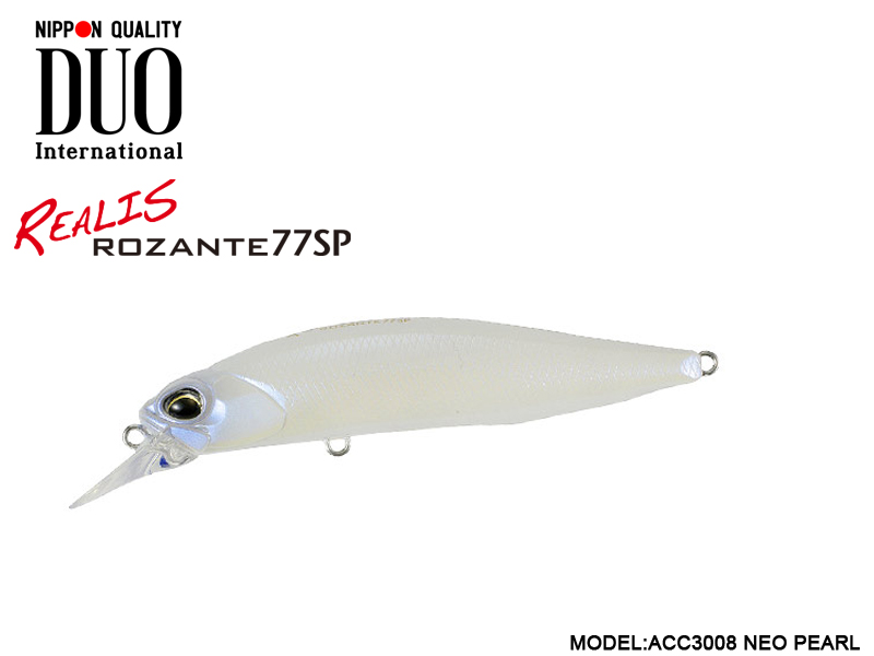 DUO REALIS ROZANTE 77SP (Length: 77mm, Weight: 8.4g, Model: ACC3008 Neo Pearl)