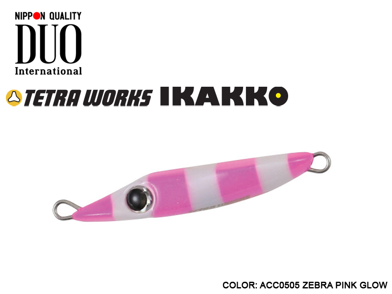 DUO Tetra Works Ikakko (Length: 38mm, Weight: 5.7gr, Color: ACC0505 ZEBRA PINK GLOW )