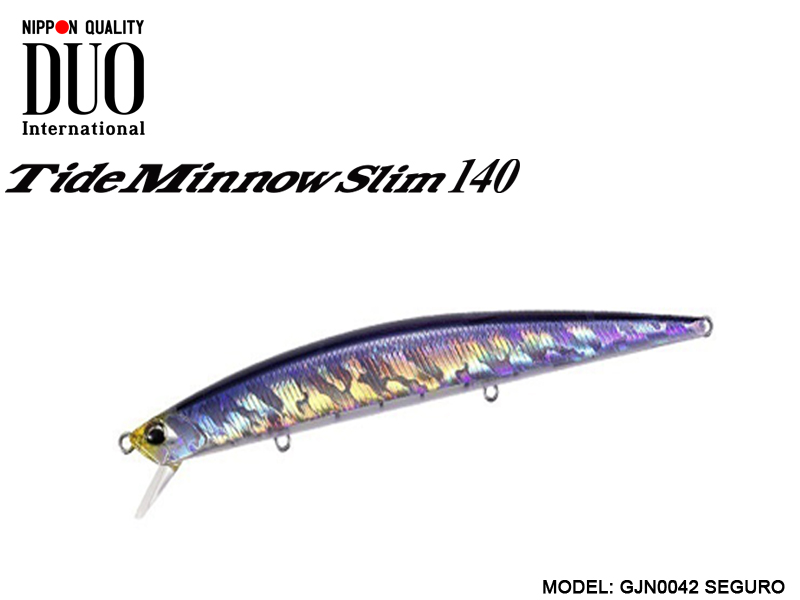 DUO Tide Minnow Slim 140 Lures (Length: 140mm, Weight: 18g, Model: GJN0042 SEGURO)