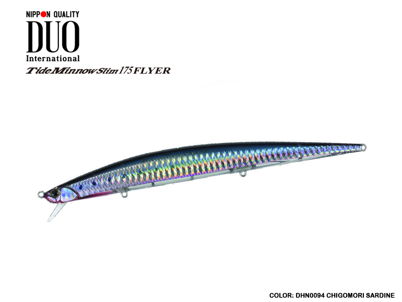 DUO Tide-Minnow Slim 175 Flyer (Length: 175mm, Weight: 29g, Color: DHN0094 Chigomori Sardine)