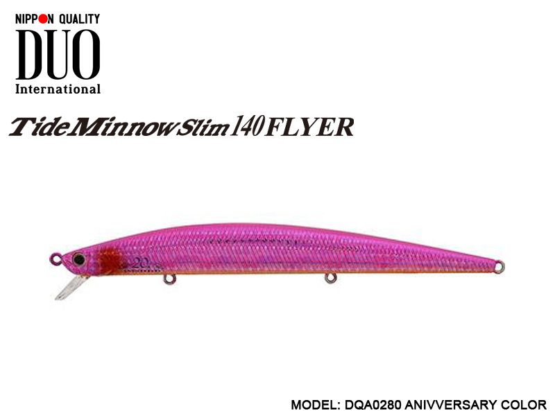 DUO Slim Tide Minnow 140 Flyer Lures (Length: 140mm, Weight: 21g, Model: DQA0280 Anniversary Color)