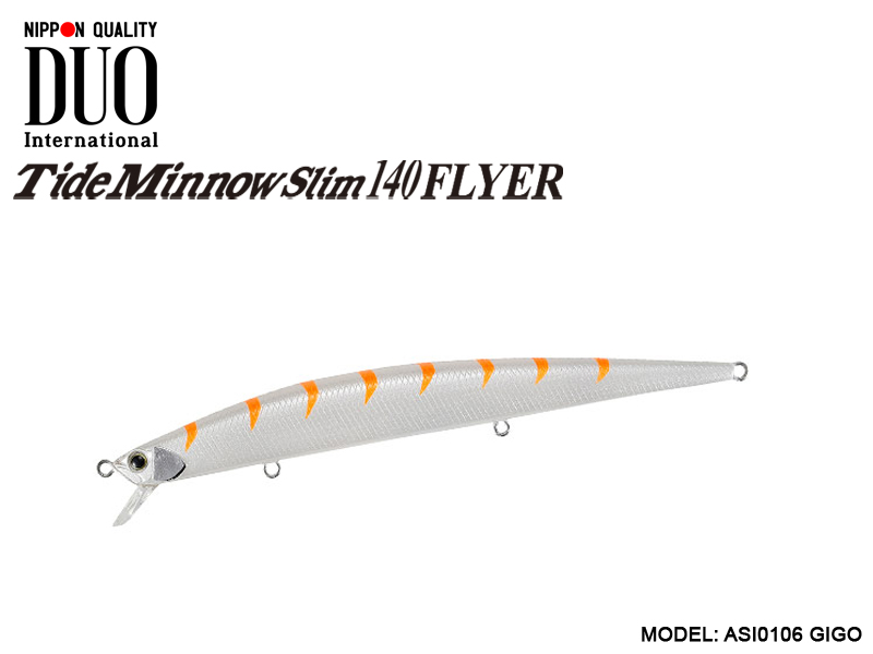 DUO Slim Tide Minnow 140 Flyer Lures (Length: 140mm, Weight: 21g, Model: ASI0106 Gigo)