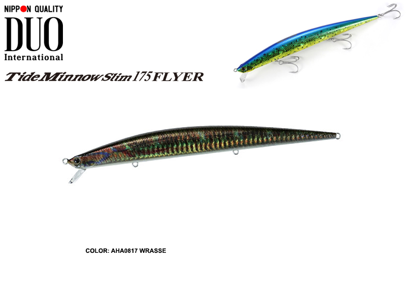 DUO Tide-Minnow Slim 175 Flyer (Length: 175mm, Weight: 29g, Color: AHA0817 Wrasse)