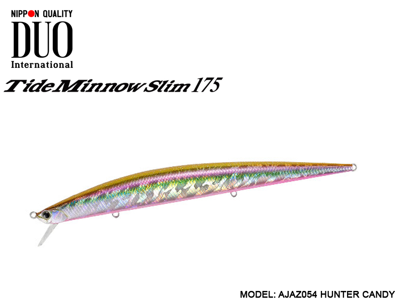 DUO Tide-Minnow Slim 175 Lures (Length: 175mm, Weight: 27g, Color: AJAZ054 Hunter Candy)
