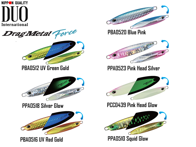 DUO Drag Metal Cast Force (Weight: 80gr, Colour: PPA0510 Squid Glow)