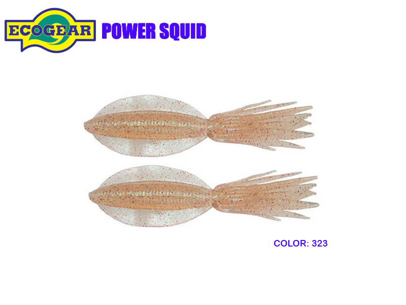 Ecogear Power Squid (Size: 7"/190mm, Color: 323, Pack: 2pcs)