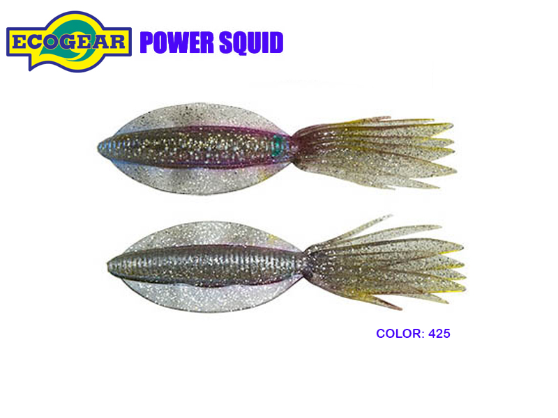 Ecogear Power Squid (Size: 7"/190mm, Color: 425, Pack: 2pcs)
