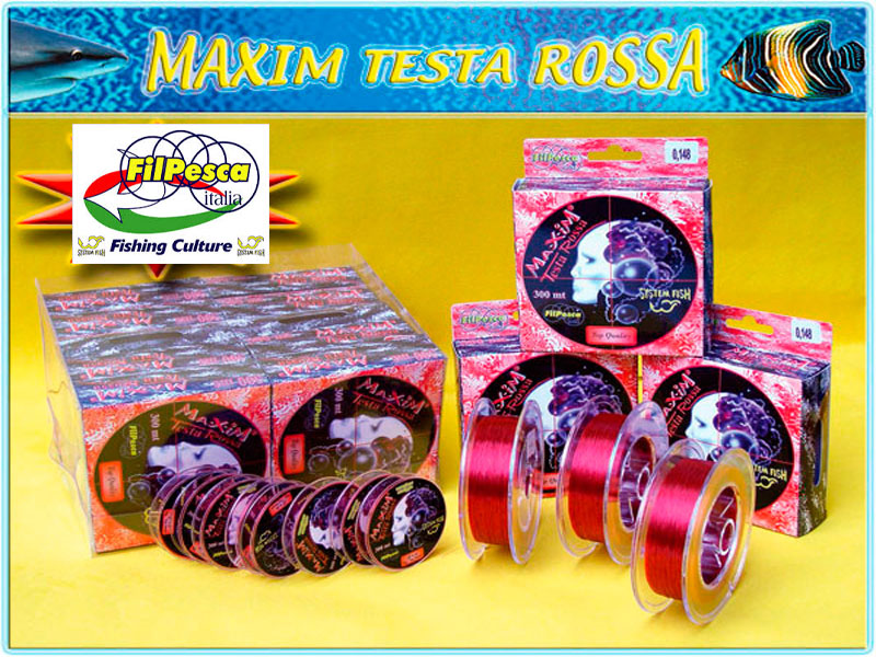 Filpesca Maxim Testa Rossa Lines (Size: 0.128mm, Length: 100m)