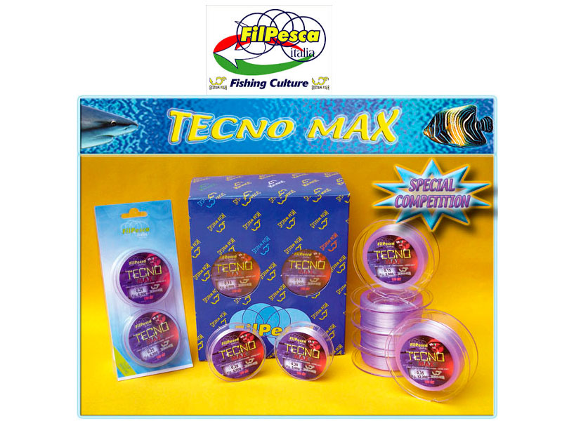 Filpesca Tecno Max Lines (Size: 0.22mm, 6.70kg, Length: 150x2 connected)
